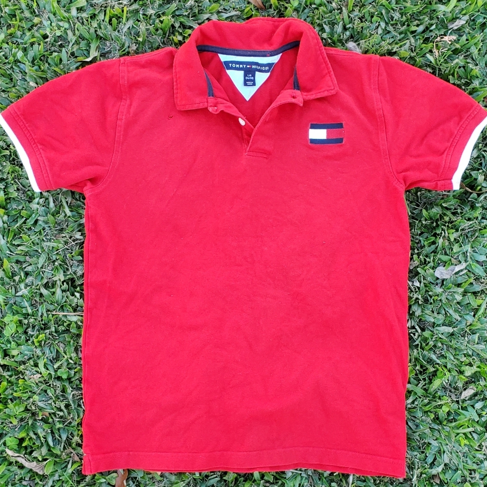 Cherry Red Tommy Hilfiger Shirt